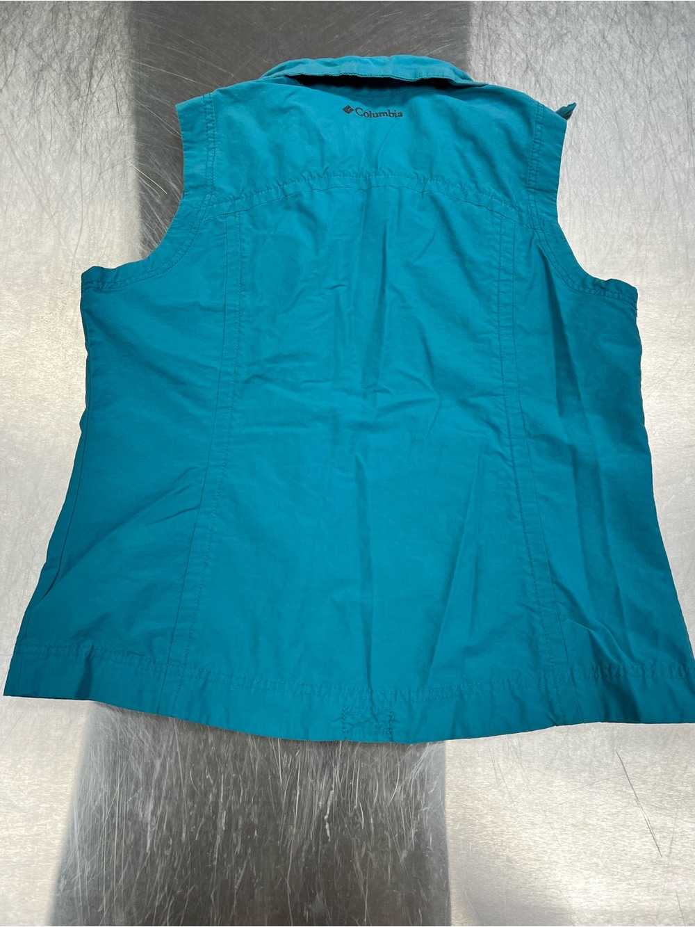 Columbia Women's Sleeveless Zip Vest - Bright Turquoise Large - Picture 10 of 12